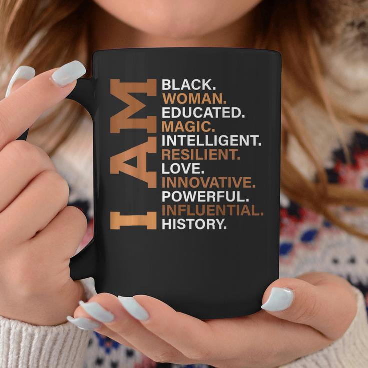 I Am Black Woman Educated Melanin Black History Month Women Coffee Mug Funny Gifts