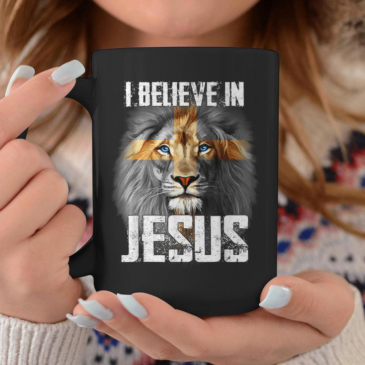 I Believe In Jesus Lion Christian God Coffee Mug Funny Gifts