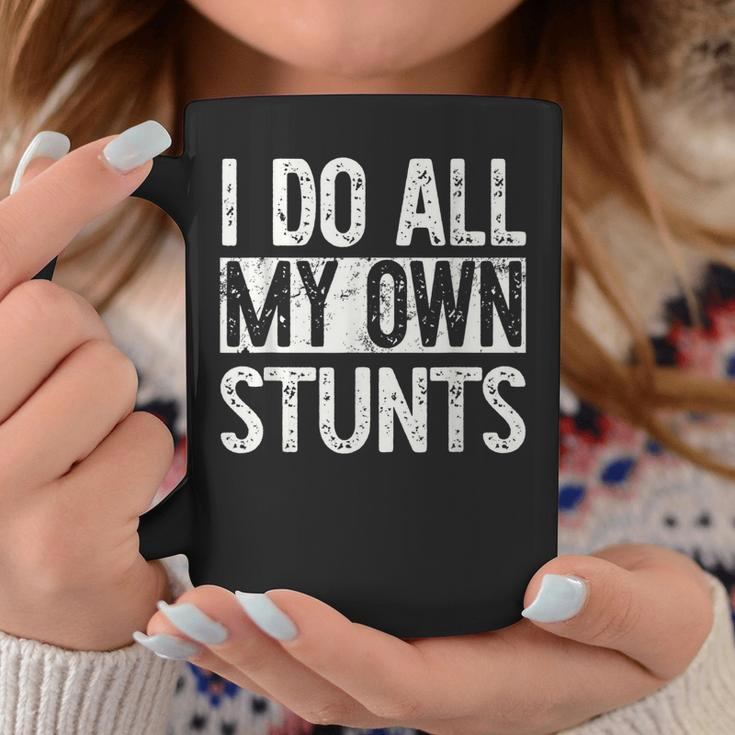 I Do All My Own Stunts Get Well Gifts Funny Injury Leg Coffee Mug Unique Gifts