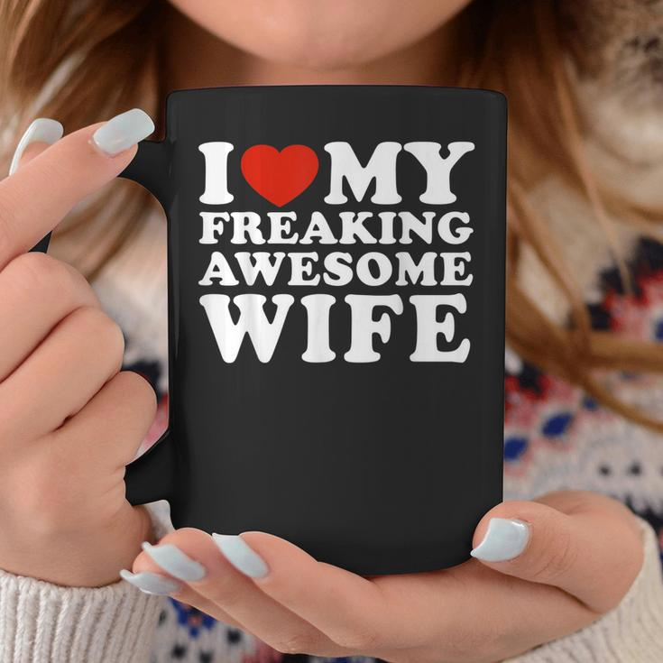 I Heart My Awesome Wife Coffee Mug Unique Gifts
