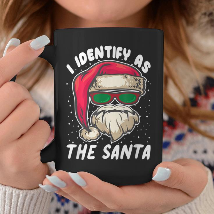 I Identify As Santa Funny Christmas Pajamas For Dad X Mas Coffee Mug Unique Gifts