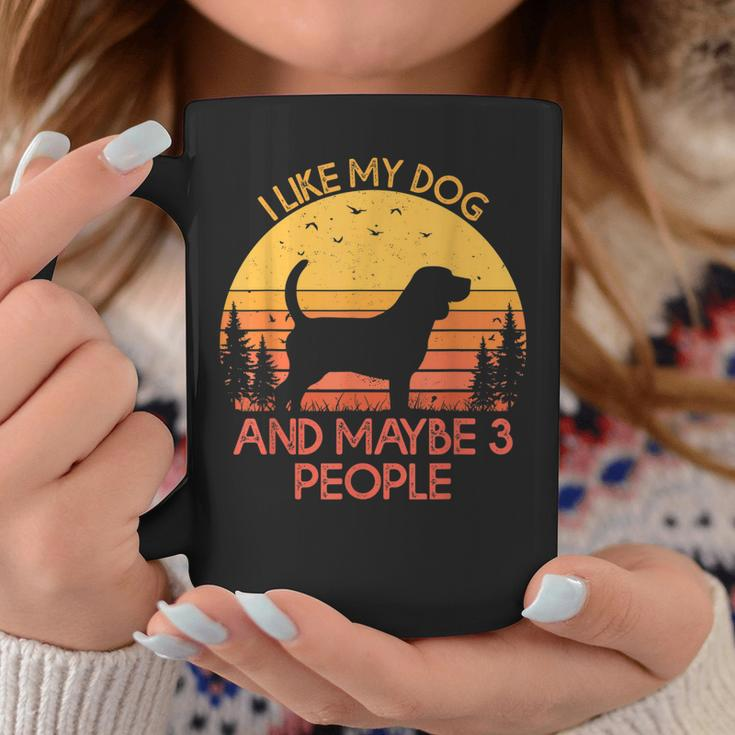 I Like My Dog And Maybe 3 People Beagle Coffee Mug Funny Gifts