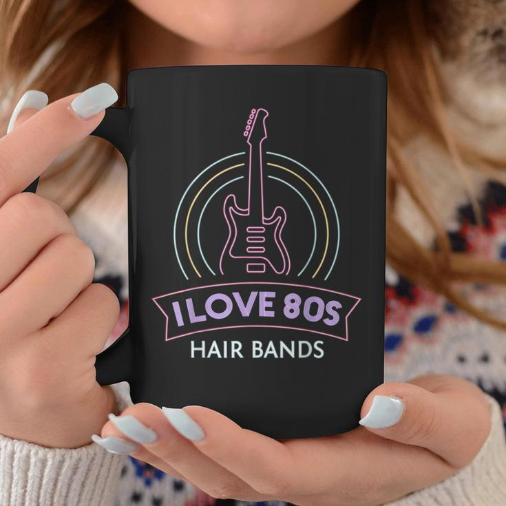 I Love 80S Hair Bands Theme Party Outfit Eighties Costume Coffee Mug Unique Gifts