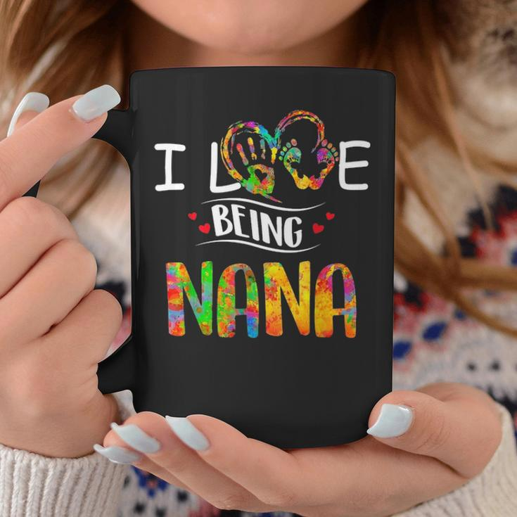 I Love Being A Nana Art Matching Family Mother Day Coffee Mug Funny Gifts