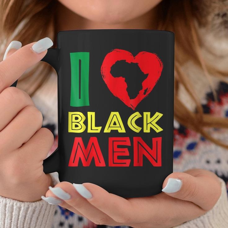 I Love Black Men Couples Black History Month African Pride Coffee Mug Funny Gifts