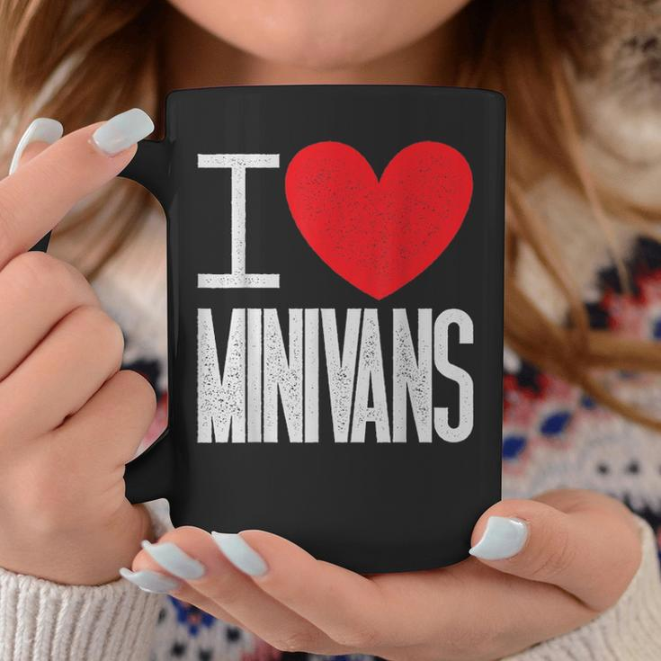 I Love Minivans Heart Mini Van Funny Parent Mom Dad Quote Coffee Mug Funny Gifts