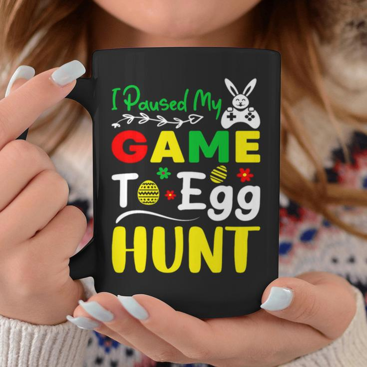 I Paused My Game To Egg Hunt Funny Easter Bunny Gamer Game Controller Coffee Mug Unique Gifts