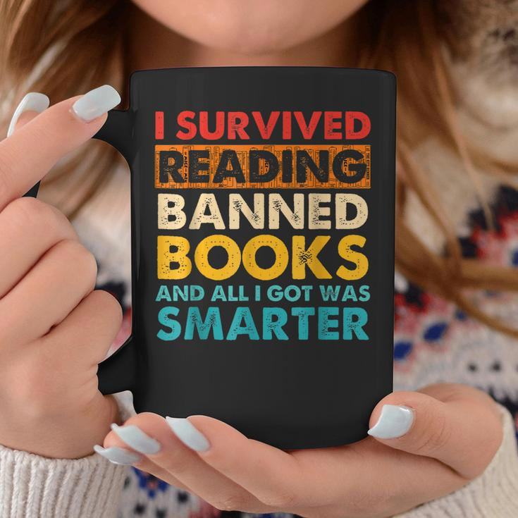 I Survived Reading Banned Books And All I Got Was Smarter Coffee Mug Unique Gifts