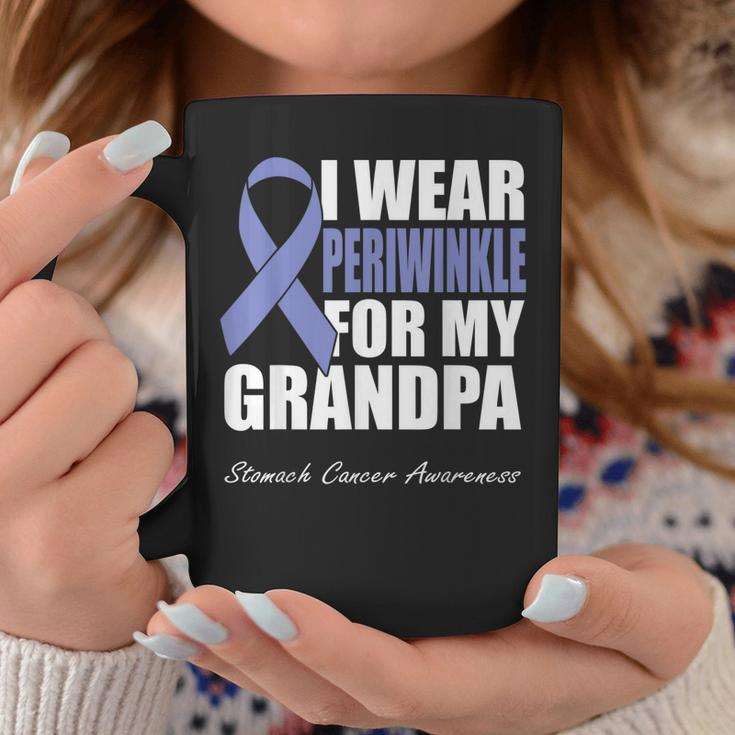 I Wear Periwinkle For My Grandpa Stomach Cancer Awareness Coffee Mug Unique Gifts