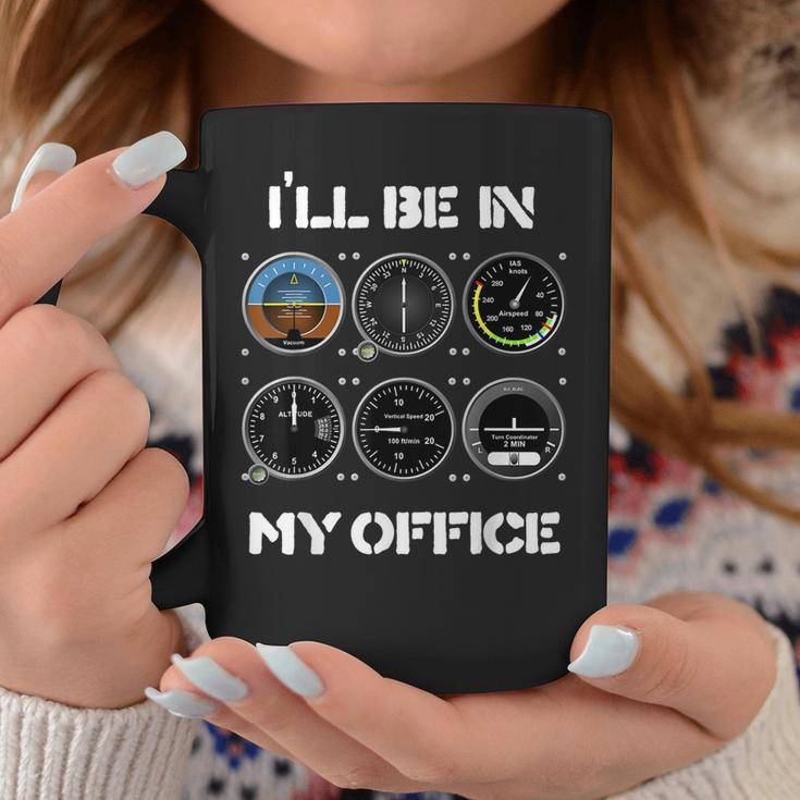 Ill Be In My Office Airplane Pilot Funny Pilots Christmas Coffee Mug Unique Gifts