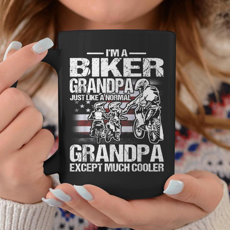 Im A Biker Grandpa Just Like A Normal Grandpa Except Much Coffee Mug Unique Gifts