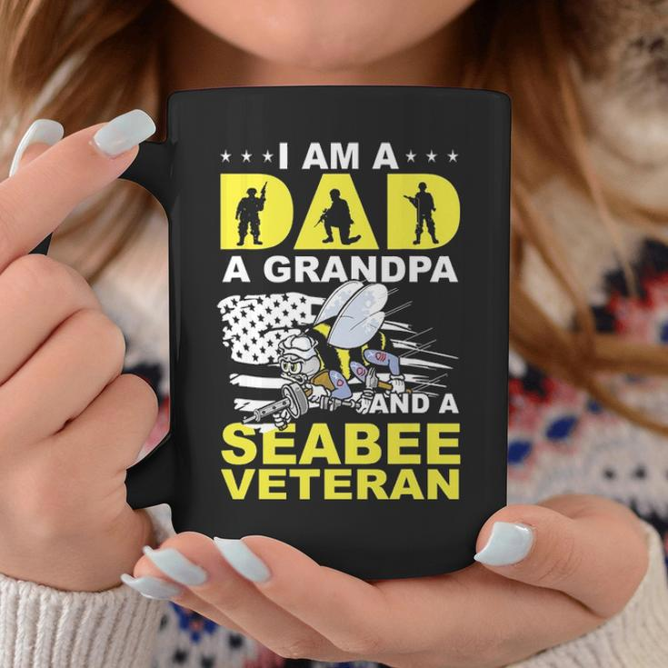 Im A Dad A Grandpa And Navy Seabee Veteran Gift Coffee Mug Funny Gifts