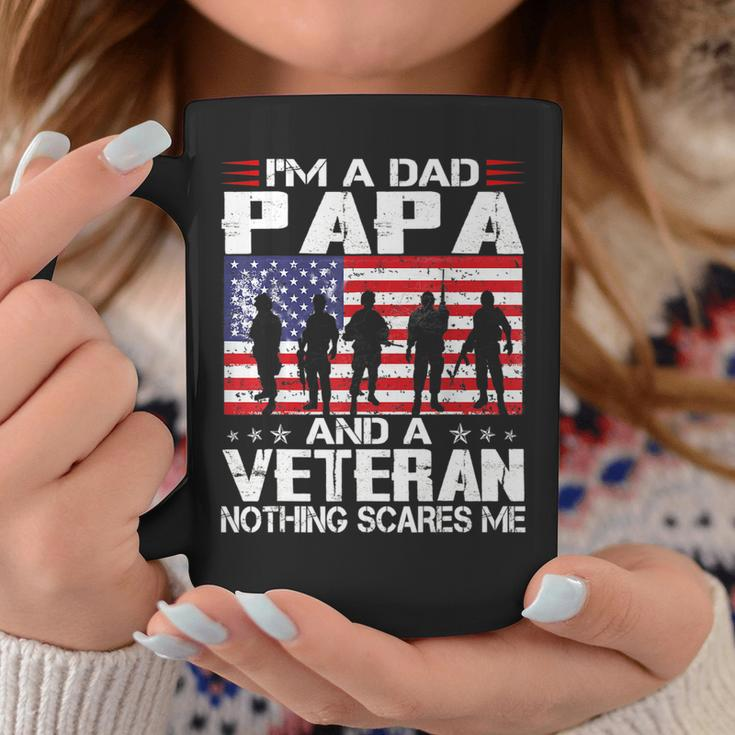 Im A Dad Papa And Veteran Fathers Day Veteran Gifts Idea Coffee Mug Funny Gifts