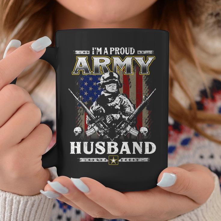 Im A Proud Army Husband Veteran Fathers Day 4Th Of July Coffee Mug Funny Gifts