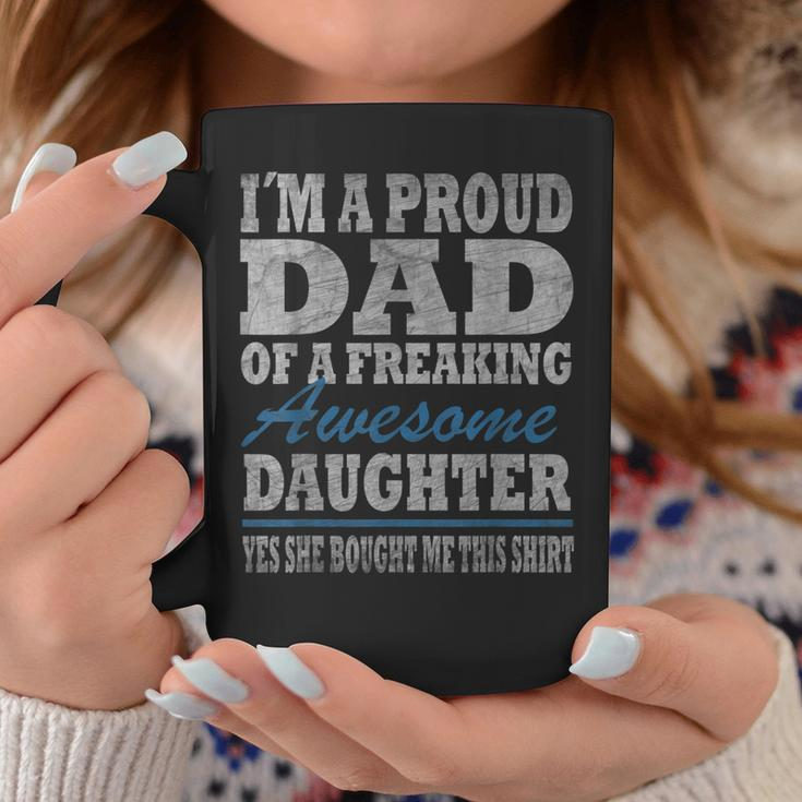 Im A Proud Dad From Daughter Funny Fathers Day Vintage Coffee Mug Funny Gifts