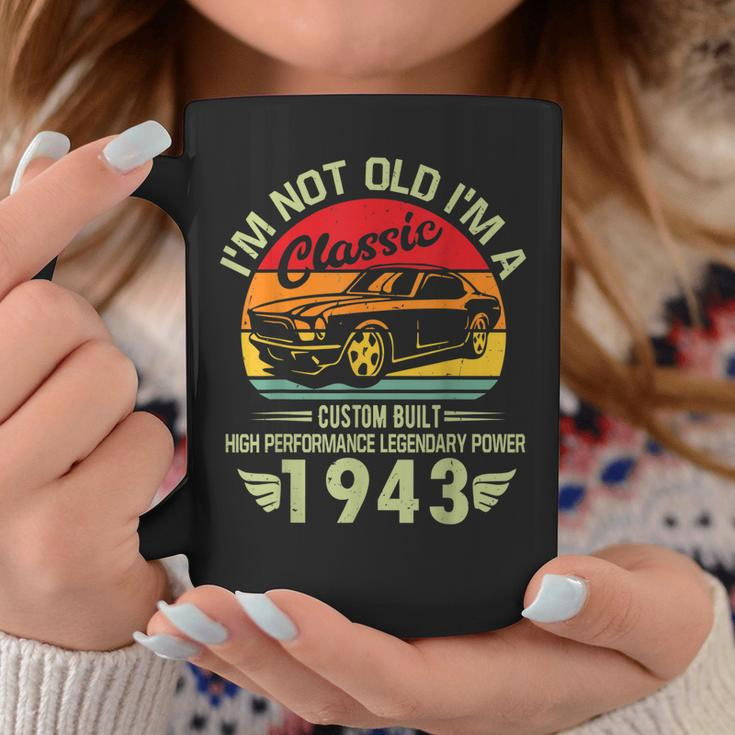 Im Classic Car 80Th Birthday Gifts 80 Year Old Born In 1943 Coffee Mug Unique Gifts