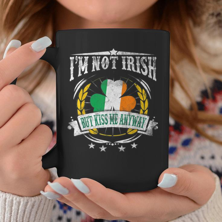 Im Not Irish But Kiss Me Anyway Irish Flag Coffee Mug Personalized Gifts