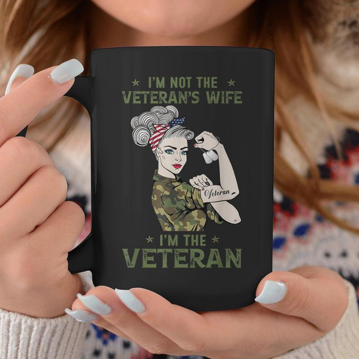 Im The Veteran Not The Veterans Wife Women Veteran Coffee Mug Funny Gifts