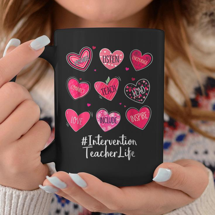 Intervention Teacher Hearts Valentine Valentines Day Quote F Coffee Mug Funny Gifts