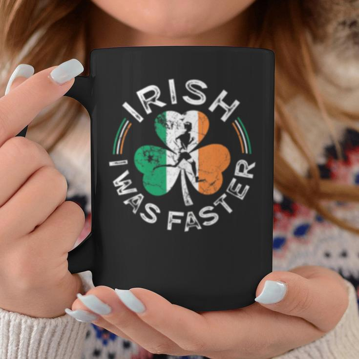 Irish I Was Faster Running Vintage Flag St Patricks Day Coffee Mug Funny Gifts