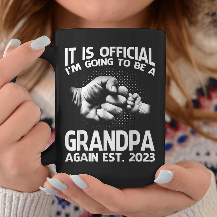 It Is Official Im Going To Be A Grandpa Again 2023 Coffee Mug Unique Gifts
