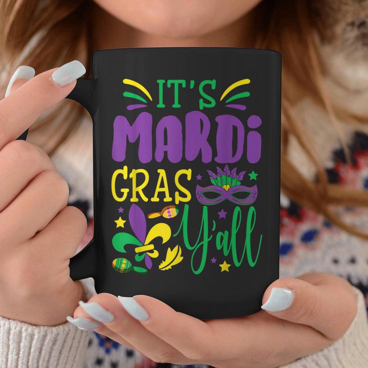 Its Mardi Gras Yall Mardi Gras Party Mask Costume  V3 Coffee Mug Personalized Gifts