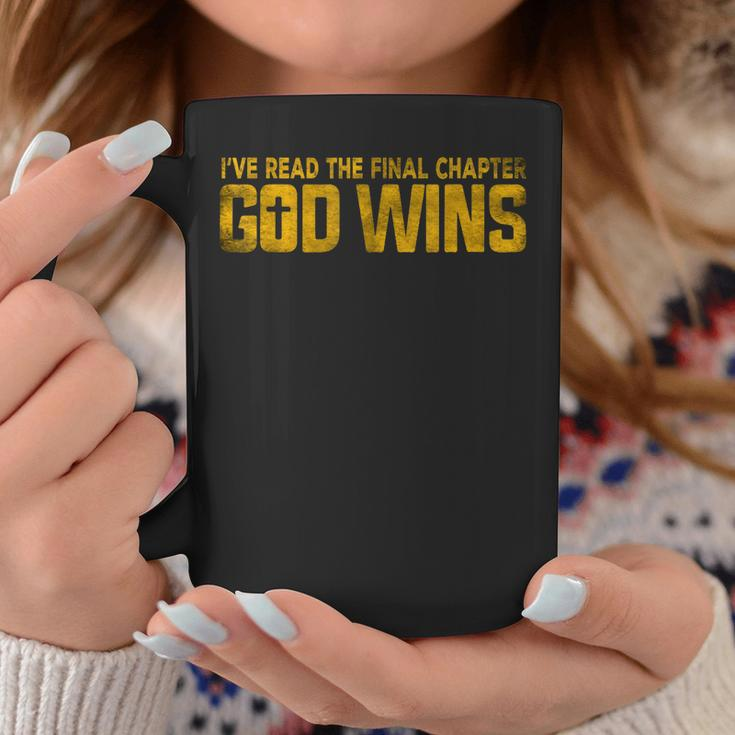 Ive Read The Final Chapters God Wins Christian Apparel Coffee Mug Unique Gifts