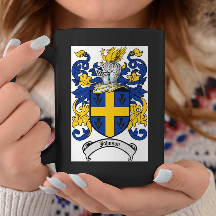 Johnson Family Crest - Coat Of Arms Coffee Mug Funny Gifts
