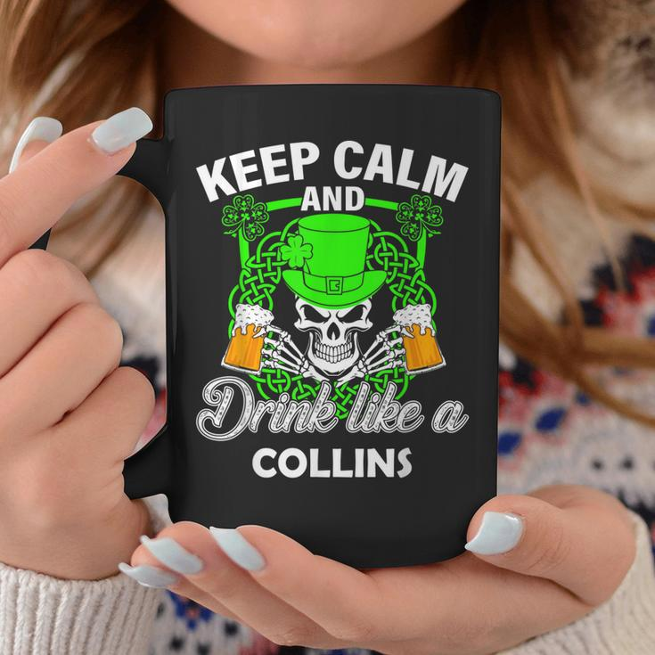 Keep Calm And Drink Like A Collins St Patricks Day Lucky Coffee Mug Funny Gifts