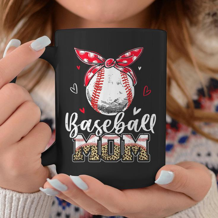 Leopard Baseball Mom Headband Baseball Ball Mothers Day Mama Coffee Mug Unique Gifts