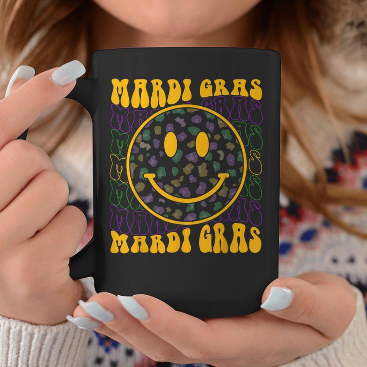 Leopard Hippie Face Retro Groovy Mardi Gras Funny Coffee Mug Personalized Gifts