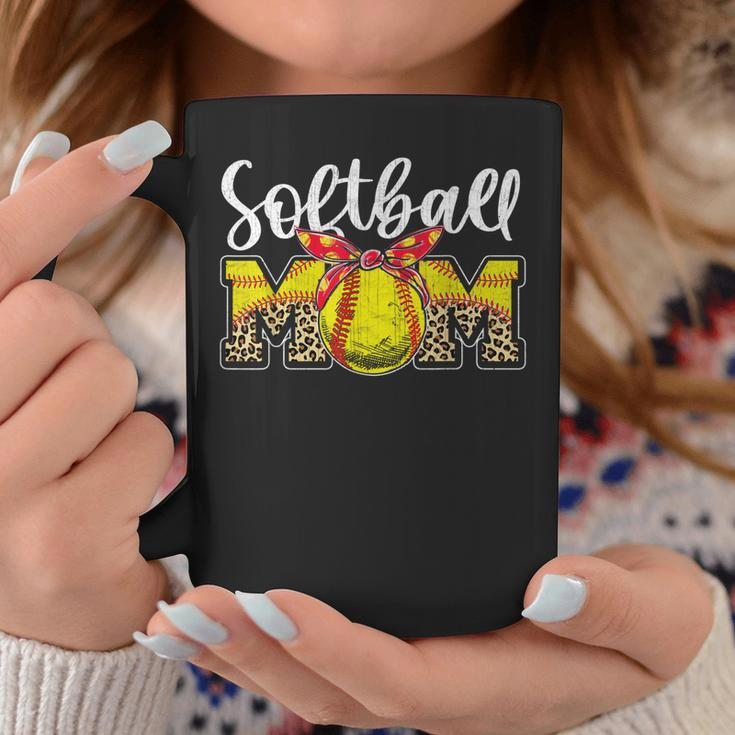 Leopard Softball Mom Headband Softball Ball Mothers Day Mama Coffee Mug Unique Gifts