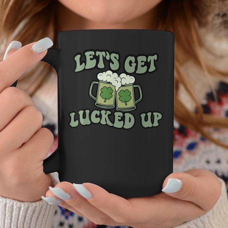 Lets Get Lucked Up Lucky Clovers St Patricks Day Beer Drink Coffee Mug Unique Gifts