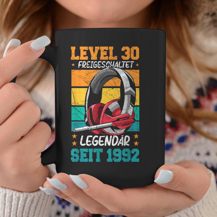 Level 30 Jahre Geburtstags Mann Gamer 1992 Geburtstag Tassen Lustige Geschenke