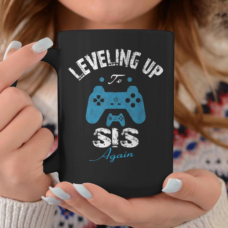 Leveling Up To Sis Again 2019 Promoted To Sister Coffee Mug Unique Gifts