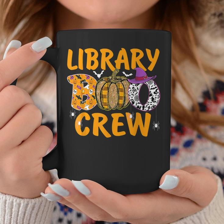 Library Boo Crew School Librarian Halloween Library Book V6 Coffee Mug Personalized Gifts