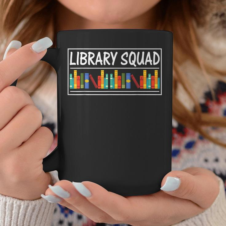 Library Squad Teacher Book Lovers Librarian Funny Coffee Mug Unique Gifts