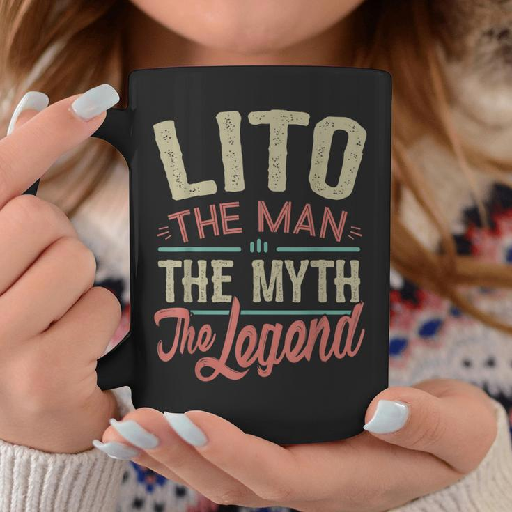 Lito From Grandchildren Lito The Myth The Legend Gift For Mens Coffee Mug Funny Gifts