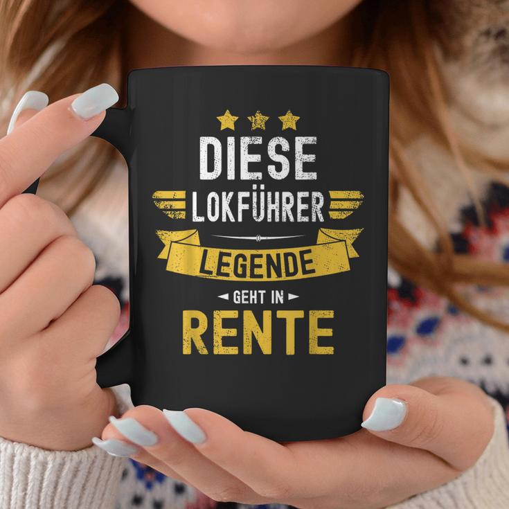 Lokführer Rentner Tassen - Eisenbahn Legende in Rente Lustige Geschenke