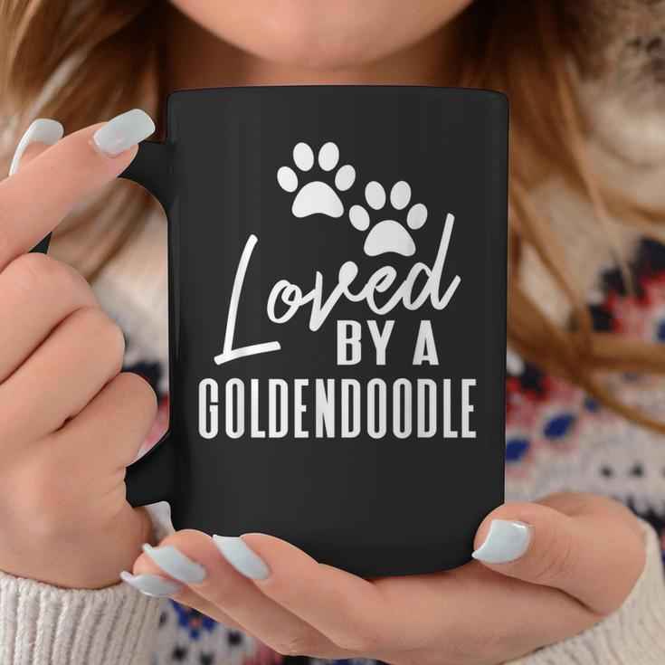 Loved By A Goldendoodle Gift For Dog Mom Or Dad Coffee Mug Unique Gifts