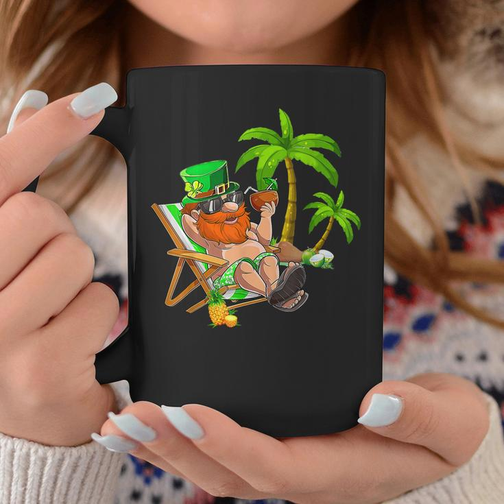 Lucky Irish Leprechaun Hawaiian Surfing St Patrick Day Retro Coffee Mug Personalized Gifts