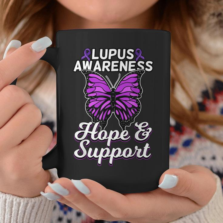 Lupus Awareness Shirt Butterfly Ribbon World Lupus Day Gift Coffee Mug Unique Gifts