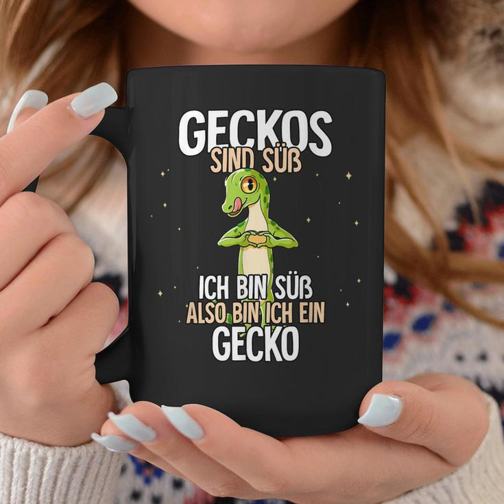 Lustiges Gecko Tassen mit Geckos sind süß Spruch, Niedliche Tierliebhaber Tee Lustige Geschenke
