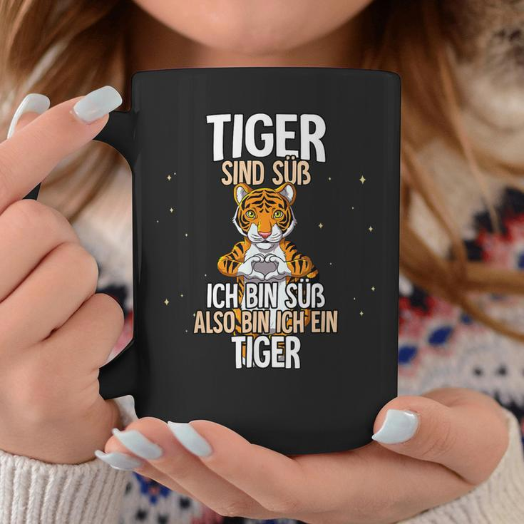 Lustiges Tiger Tassen Tiger sind süß, also bin ich ein Tiger, Witziges Spruch-Tassen Lustige Geschenke
