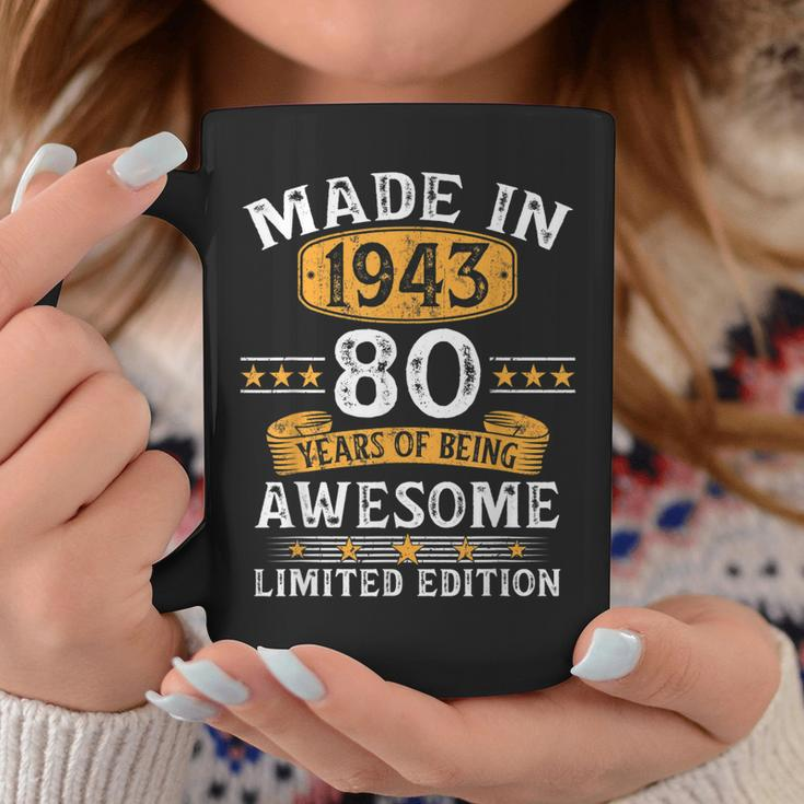 Made In 1943 80 Years Old 80Th Birthday Gifts For Men Coffee Mug Unique Gifts