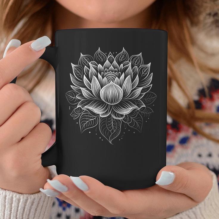 Mandala Lotus Flower Graphic For Men Women Boys Girls Coffee Mug Unique Gifts