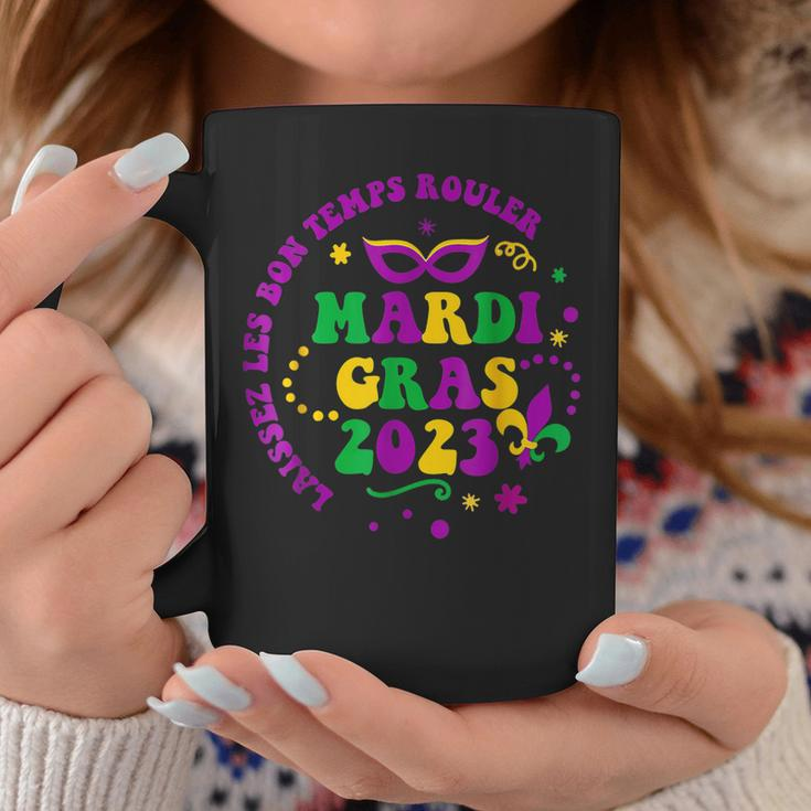 Mardi Gras 2023 Laissez Les Bons Retro Tuesday Fat Coffee Mug Funny Gifts