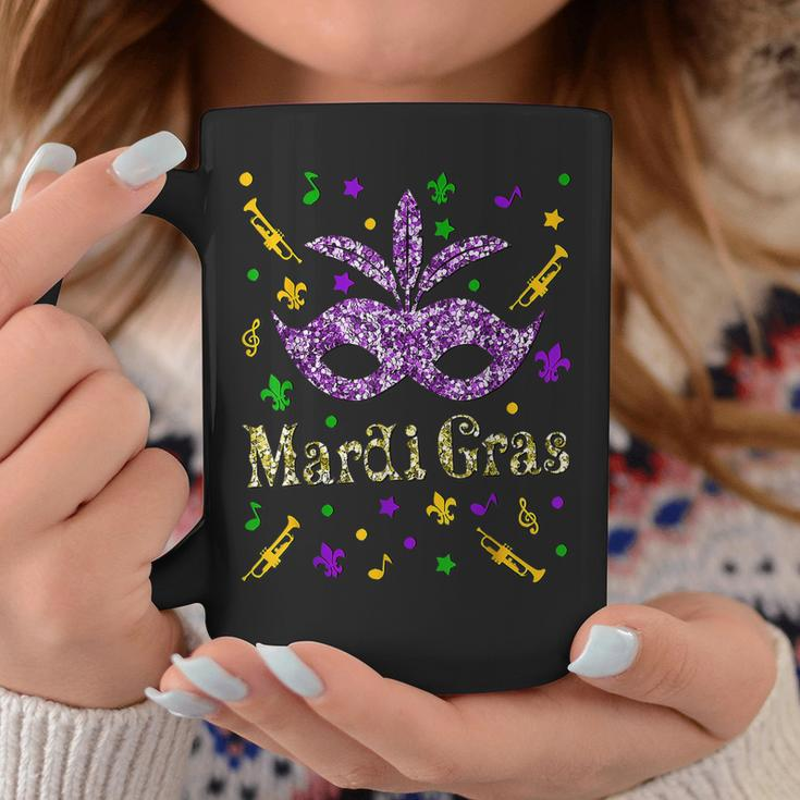 Mardi Gras 2023 - Womens Girls Mask Beads New Orleans Party Coffee Mug Personalized Gifts