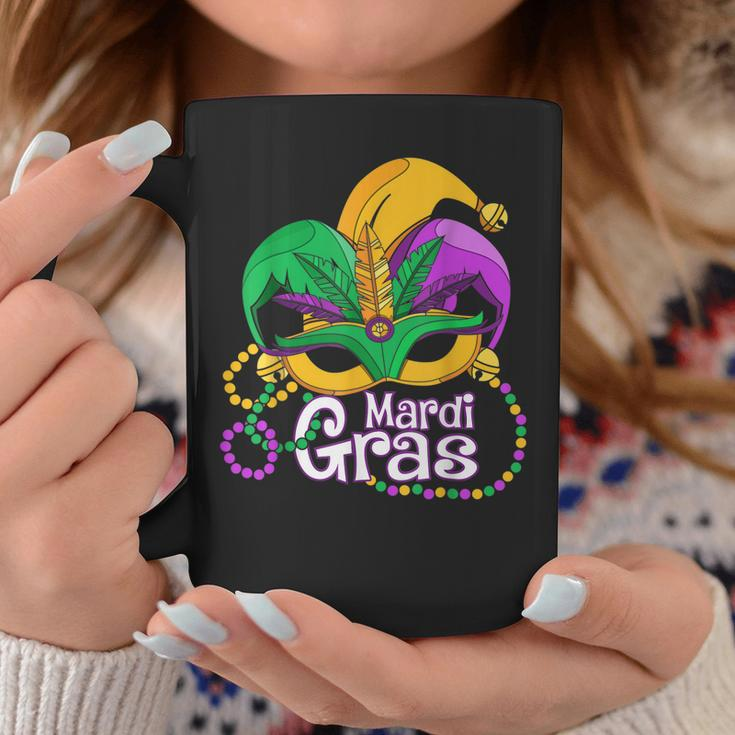 Mardi GrasMardi Gras 2023 Beads Mask Feathers  V2 Coffee Mug Personalized Gifts