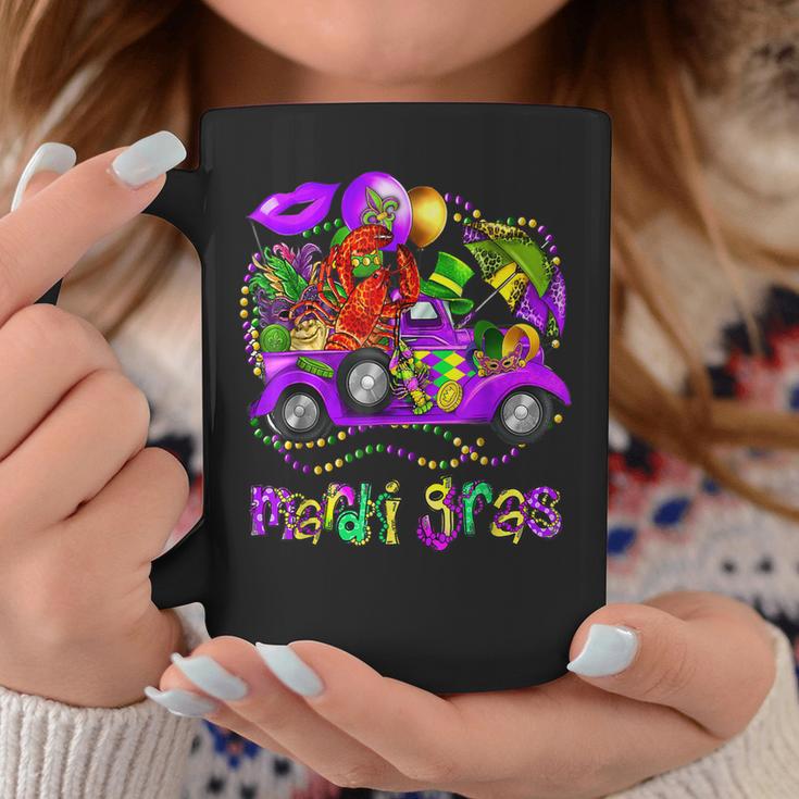 Mardi Gras Truck With Mask And Crawfish Mardi Gras Costume Coffee Mug Personalized Gifts